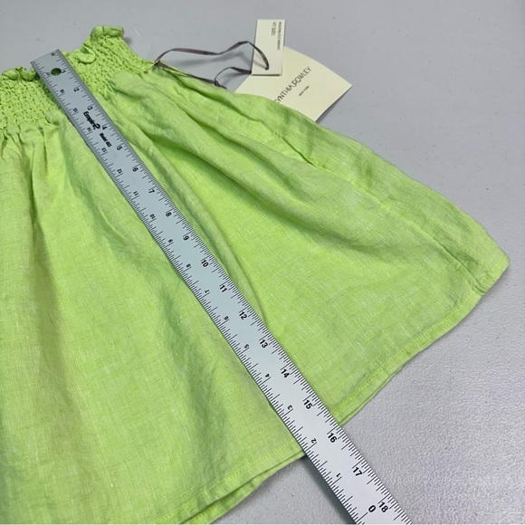 Cynthia Rowley Lime Green Women's 100% Linen Skirt Size S - Picture 3 of 6
